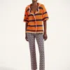 La Doublej The Cropped Printed Mid-rise Flared Jeans In Neutral