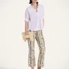 La Doublej The Cropped Flare Jean In Cupid White