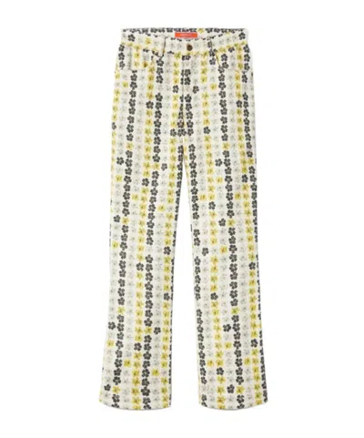 La Doublej The Cropped Flare Jean In Yellow