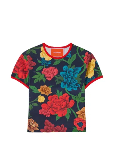 La Doublej The Cu-tee Crop Top In Multi