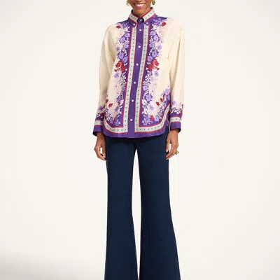 La Doublej The Flare Pants In Blue