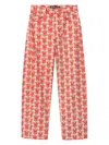 La Doublej The Half Pipe Jeans In Orange