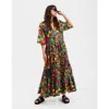 La Doublej The J Dress In Vines Brown