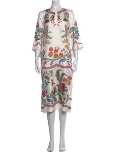Pre-owned La Doublej The Kaftan Edition 35 Long Dress In White
