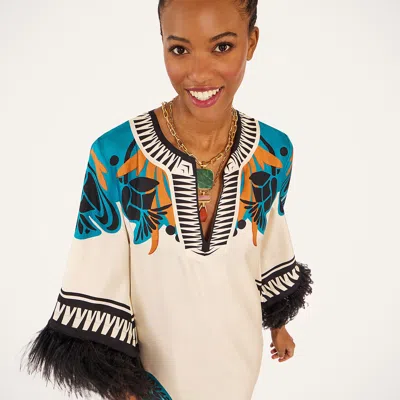 La Doublej The Kaftan In White