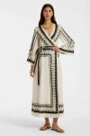 La Doublej The Wrap Dress Doric Placée Cream In Doric Placée Cream