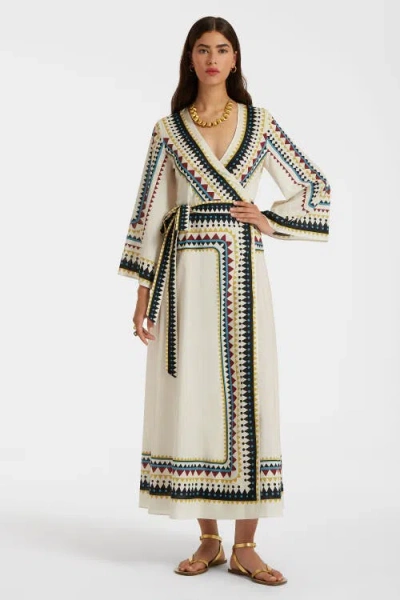 La Doublej The Wrap Dress Doric Placée Cream