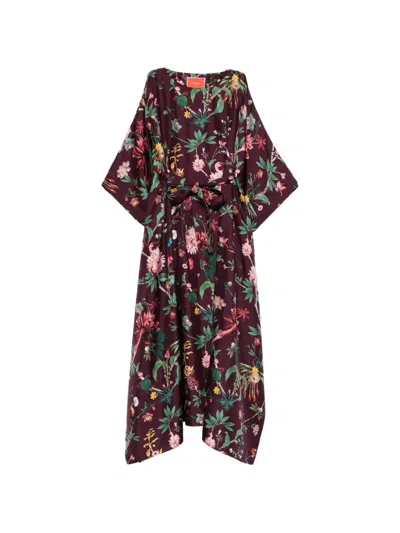 La Doublej Tie-waist Floral Dress In Multi