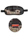 La Doublej Tiger Print Eye-mask And Case In Black