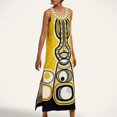 La Doublej Totem Dress In Pattern
