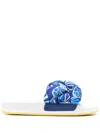 La Doublej La Double J Braid Slide Sandals In Blue