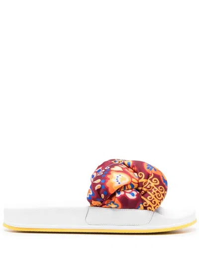 LA DOUBLEJ TRECCIA 刺绣拖鞋