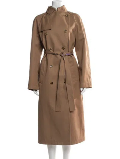 Pre-owned La Doublej Trench Coat In Brown