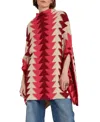 La Doublej Trine Cape Multicolor Bordeaux