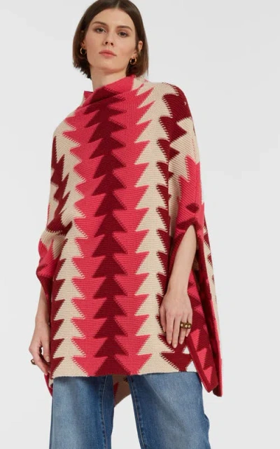La Doublej Trine Cape Multicolor Bordeaux