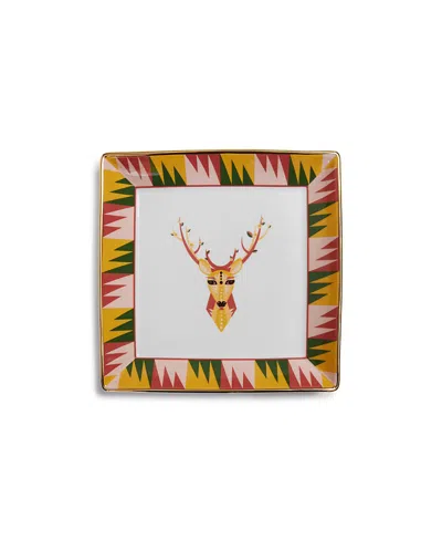 La Doublej Trinket Tray, 8" X 8" In Multi
