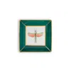 La Doublej Trinket Tray In Libellula Green
