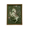 La Doublej Trinket Tray In The Unicorn Dark Green