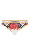 La Doublej Tropical-print Bikini Bottoms In Neutrals