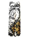 La Doublej La Double J Printed Wide-leg Silk-twill Trousers In White