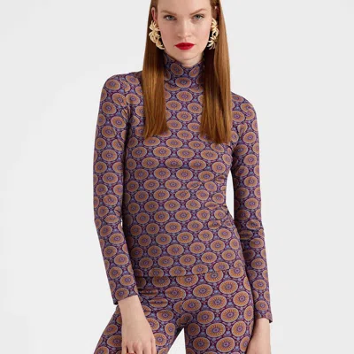 La Doublej Turtleneck In Sovereign Mini Purple