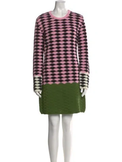 Pre-owned La Doublej Tweed Pattern Mini Dress W/ Tags In Multi