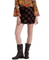 La Doublej Twiggy Skirt In Rosette Jacquard Black
