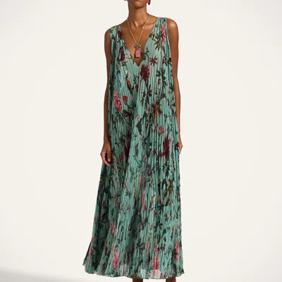 La Doublej Twirling Long Dress In Green