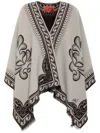 La Doublej Wool Blend Blanket Wrap In Neutrals