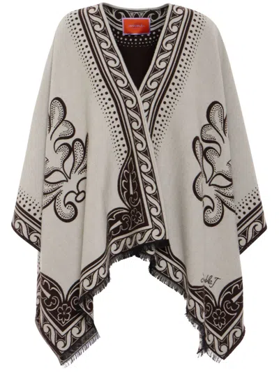 LA DOUBLEJ TWO-TONE PONCHO