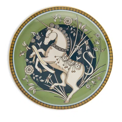 LA DOUBLEJ LA DOUBLEJ UNICORN LIGHT GREEN DECORATIVE PLATE