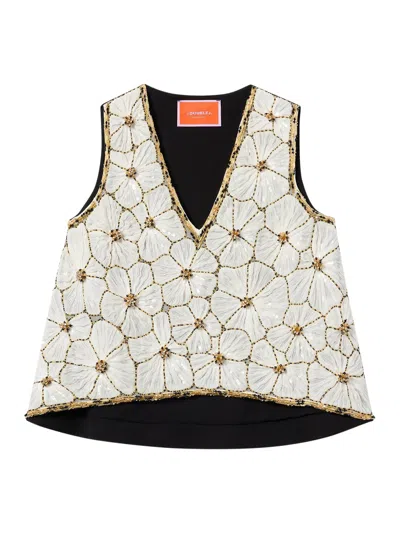 LA DOUBLEJ V-NECK SCALA TOP
