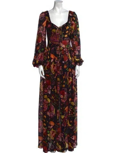 Pre-owned La Doublej Velvet Long Dress In Black