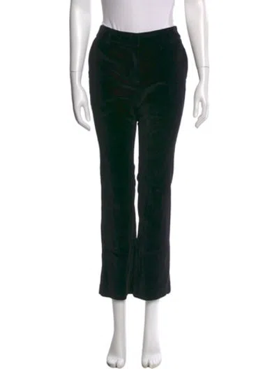 Pre-owned La Doublej Velvet Straight Leg Pants In Black