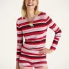 La Doublej Striped Ribbed Cotton And Cashmere-blend Sweater