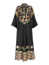 La Doublej Magnifico Silk Dress In Negro