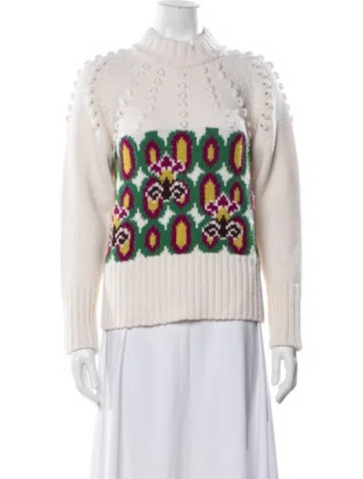 Pre-owned La Doublej Virgin Wool Patterned Sweater In Multicolor