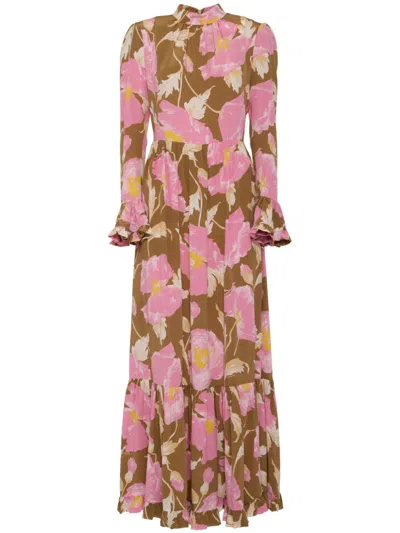 La Doublej Visconti Maxi Dress In Pink