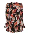La Doublej Short Visconti Dress Crepe De Chine In Black