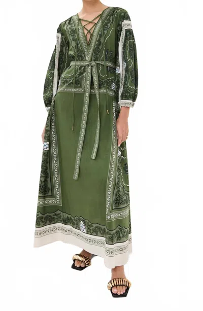 La Doublej Viviana Dress In Mirage Placée Green