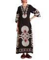 La Doublej Viviana Geometric-print Dress In Medallion Placee Black