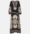 La Doublej Viviana Geometric-print Dress In Black