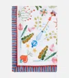 La Doublej White Turning Tulips Medium Linen Tablecloth In Multicoloured