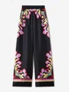 La Doublej La Double J Silk Twill Palazzo Pants With Relaxed Leg Design In Multi