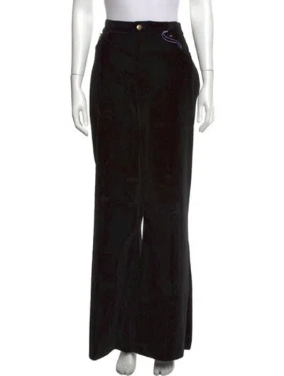Pre-owned La Doublej Wide Leg Pants In Black