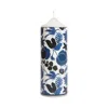 La Doublej Wild Bird Printed Pillar Candle In Blue