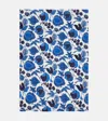 La Doublej Wildbird Blu Medium Linen Tablecloth In Multicoloured