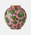 La Doublej Wildbird Medium Porcelain Vase In Multicolor