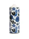 La Doublej Wild Bird Printed Pillar Candle In Blue