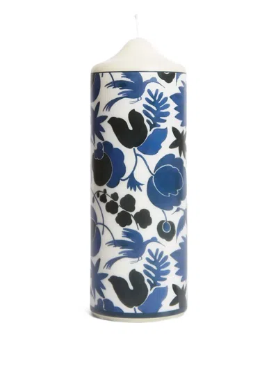 LA DOUBLEJ WILDBIRD-PRINT PILLAR CANDLE